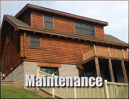  Mount Crawford, Virginia Log Home Maintenance
